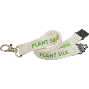 15mm plant silk lanyard- mck promotions