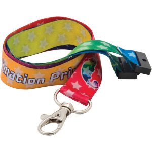 20mm dye sublimated polyester lanyard- mck promotions