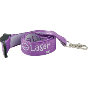 25mm executive woven lanyard (purple)- mck promotions