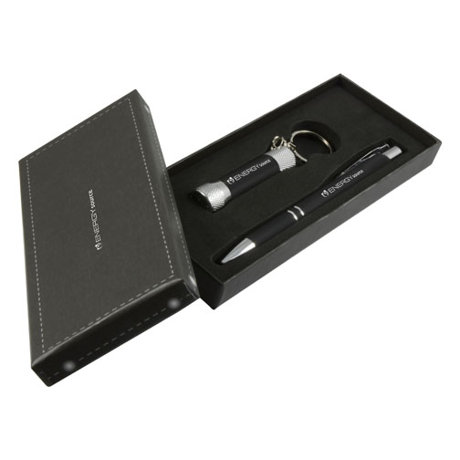 Crosby & McQueen Soft Touch Giftset (black)- mck promotions