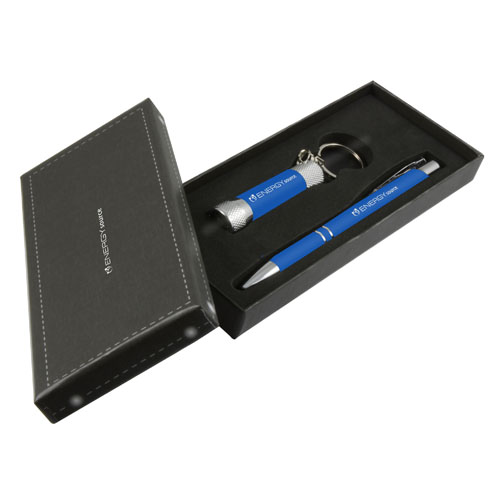 Crosby & McQueen Soft Touch Giftset (blue)- mck promotions