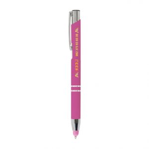 Crosby Soft Touch Stylus Ballpen (pink)- mck promotions