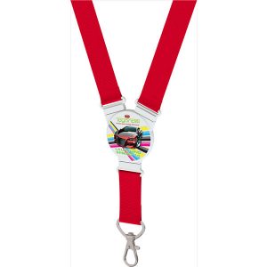 snap lanyard round shape (red)- mck promotions