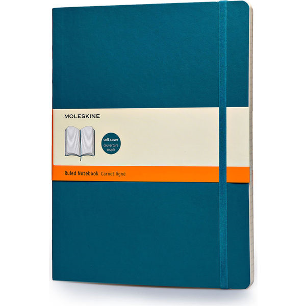 Extra large Moleskine notebook softcover (blue)- mck promotions