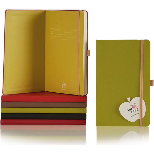 Medium notebook ruled apple paper Appeel- mck promotions