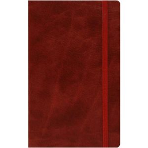 medium notebook ruled paper novara flexible (chestnut)- mck promotions