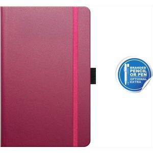 pocket notebook ruled matra (plum) - mck promotions