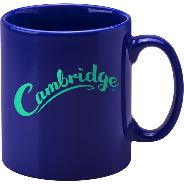 cambridge coloured mug (dark blue)- mck promotions