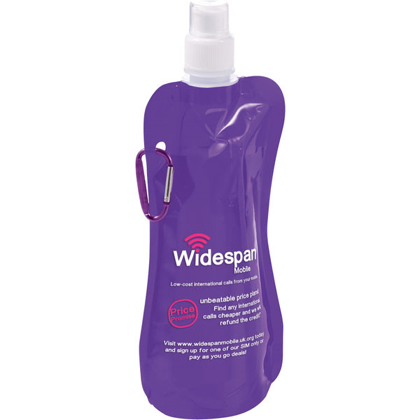 economy foldable sports bottle (purple)- mck promotions