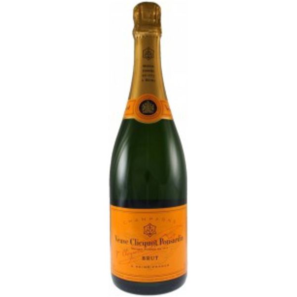 personalised veuve clicquot yellow lable champayne75cl- mck promotions