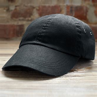 Anvil low-profile twill cap (black)-mck promotions