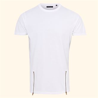 Falcon - long length t-shirt with zip detail- mck promotions