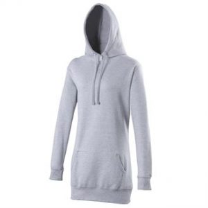 Girlie longline hoodie (grey)- mck promotions