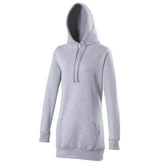 Girlie longline hoodie (grey)- mck promotions