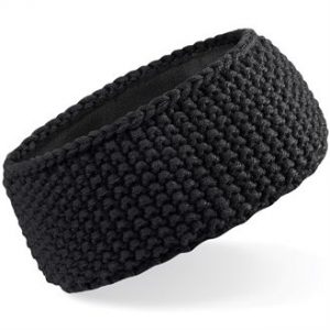 Slopeside waffle headband (black)- mck promotions