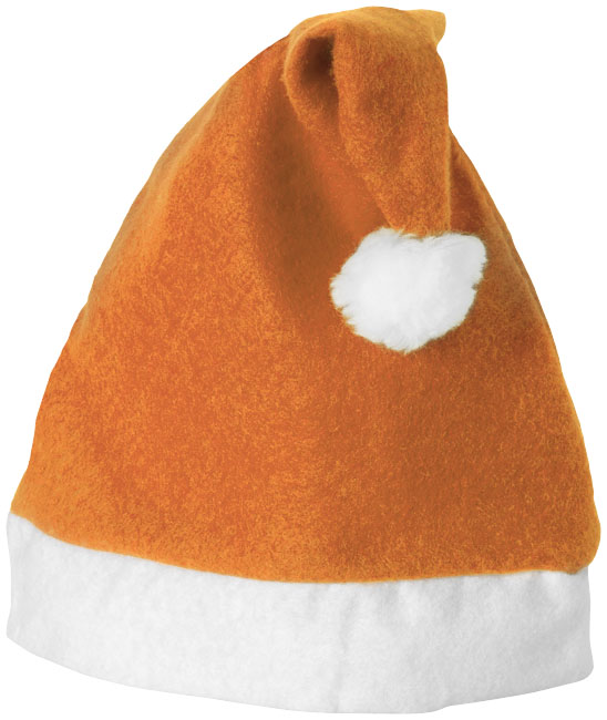 Christmas Hat, orange ,white- MCK Promotions