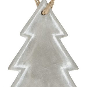 Seasonal christmas tree ornament, grey- MCK Promotions