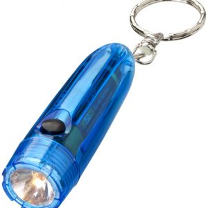 Ammo keychain light, transparent blue- mck promotions