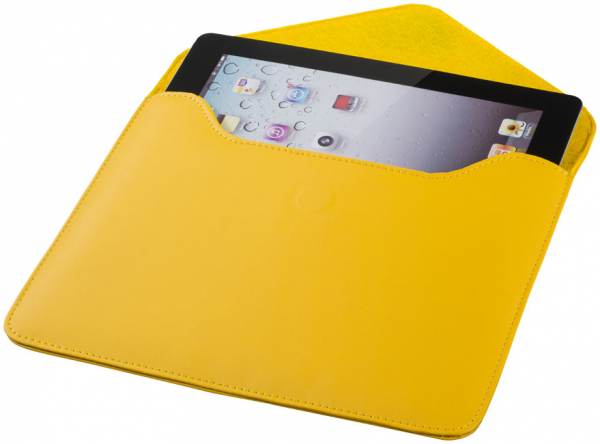 Boulevard tablet sleeve, yellow- MCK Promotions