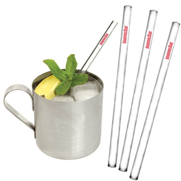 Glass Drinking Straws- MCK Promotions