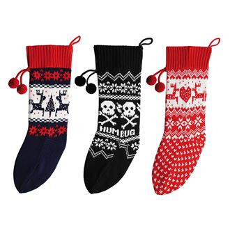 Knitted Christmas stocking - MCK Promotions