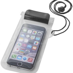 Mambo waterproof smartphone storage pouch, solid black transparent- MCK Promotions