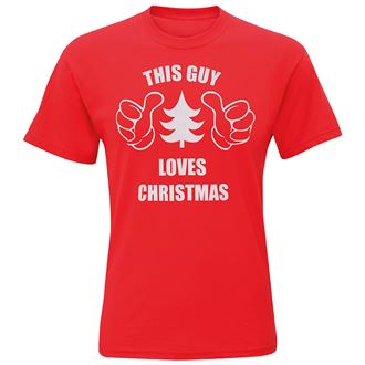 Men's This Guy Loves Christmas short sleeve tee - MCK Promotions