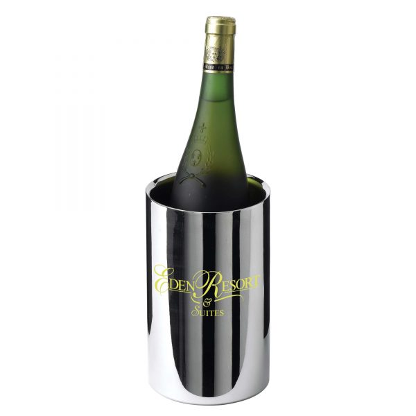 Polished Stainless Steel Wine Cooler (200 x 120mm)- MCK Promotions