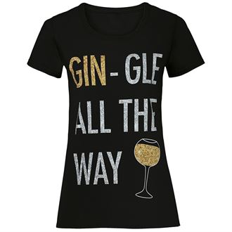 Women's Gin-gle all the way short sleeve tee - MCK Promotions