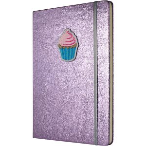 Crushed Foil Patch Notebook - Pink- MCK Promotions