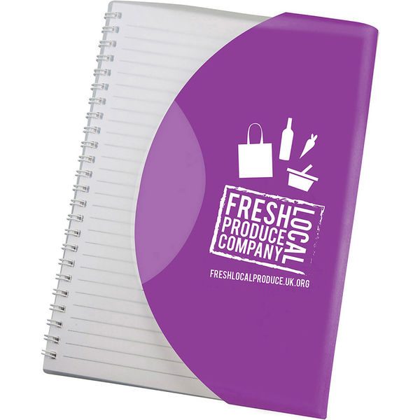 Curve Notebook A6 (purple)- MCK Promotions