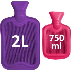 Full Colour Hot Water Bottle Covers - (purple + pink)- MCK Promotions
