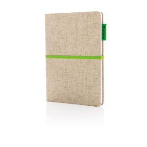 A5 Eco jute cotton notebook- MCK Promotions