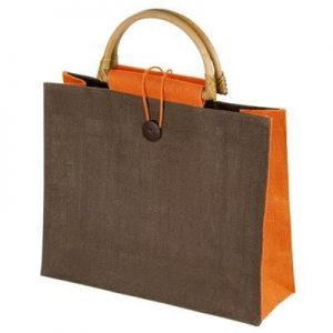 JUTE BAG with Bamboo Grip - MCK Promotions
