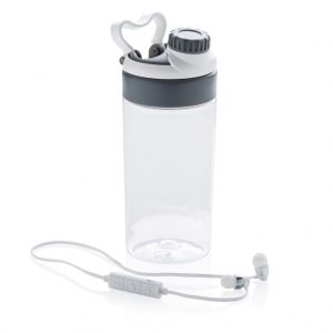 Leakproof bottle with wireless earbuds- MCK Promotions