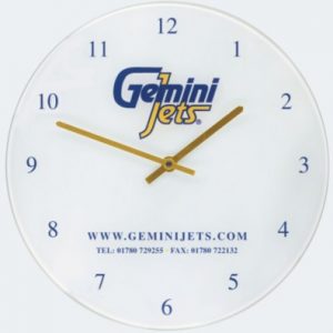 RECYCLED GLASS WALL CLOCK- MCK PROMOTIONS