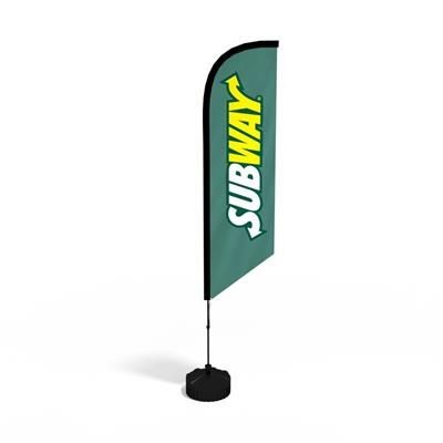 ANGLED FLAG KIT includes: Full Colour Digitally Printed Flag Banner, Fibreglass Poles, Carry Bag And Simple Ground Spike. Additional Bases Available. Uses Include: Outdoor Events, Shop Branding, Fetes, Indoor Events, Council Events, Sports. Height available in :3.4M & 5.6M